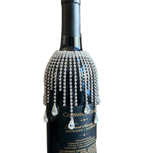 Oil, liquor and wine bottle rhinestone jewelry bling charm