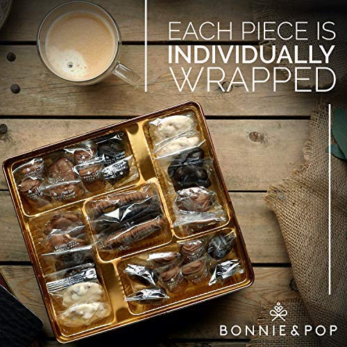 Chocolate Gift Basket, Candy Food Gifts Arrangement Platter, Gourmet Snack Box, Valentines Day, Holiday Present Idea, Corporate Him & Her, Men Women Sympathy Family Parties & Get Well- Bonnie & Pop