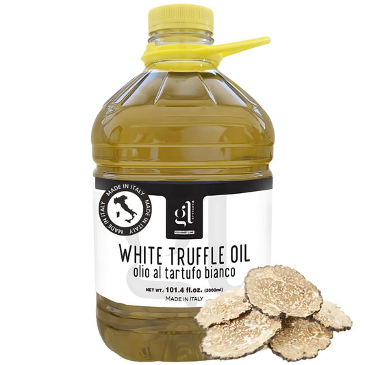 White Truffle Oil Bulk 3 liters (97 fl.oz), Non-GMO, Foodservice Truffle Oil, Made in Italy, GL Truffle Gourmet Line
