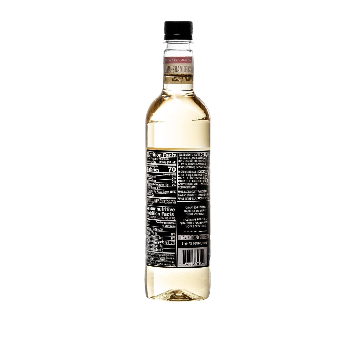 DaVinci Gourmet Classic Toasted Marshmallow Syrup, 25.4 Fluid Ounces (Pack of 1)