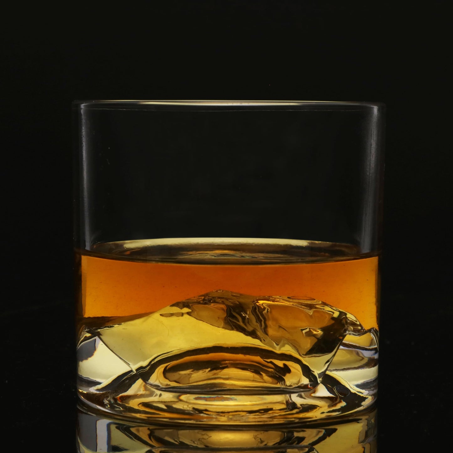 LIITON Mont Blanc Whiskey Glasses Set of 2, 1LB Thick Freezable Heavy Crystal, 10 Ounces