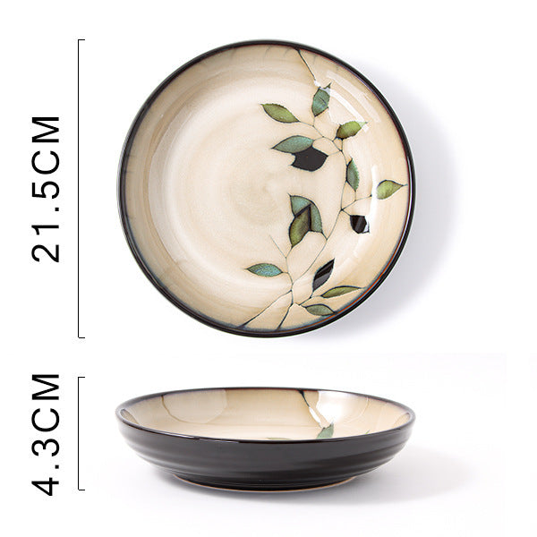 Glaze Kiln Hand Painted Ceramic Plates and Dishes