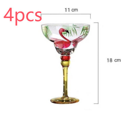 Hand-Painted Crystal Margarita Glass – A Toast to Artistry