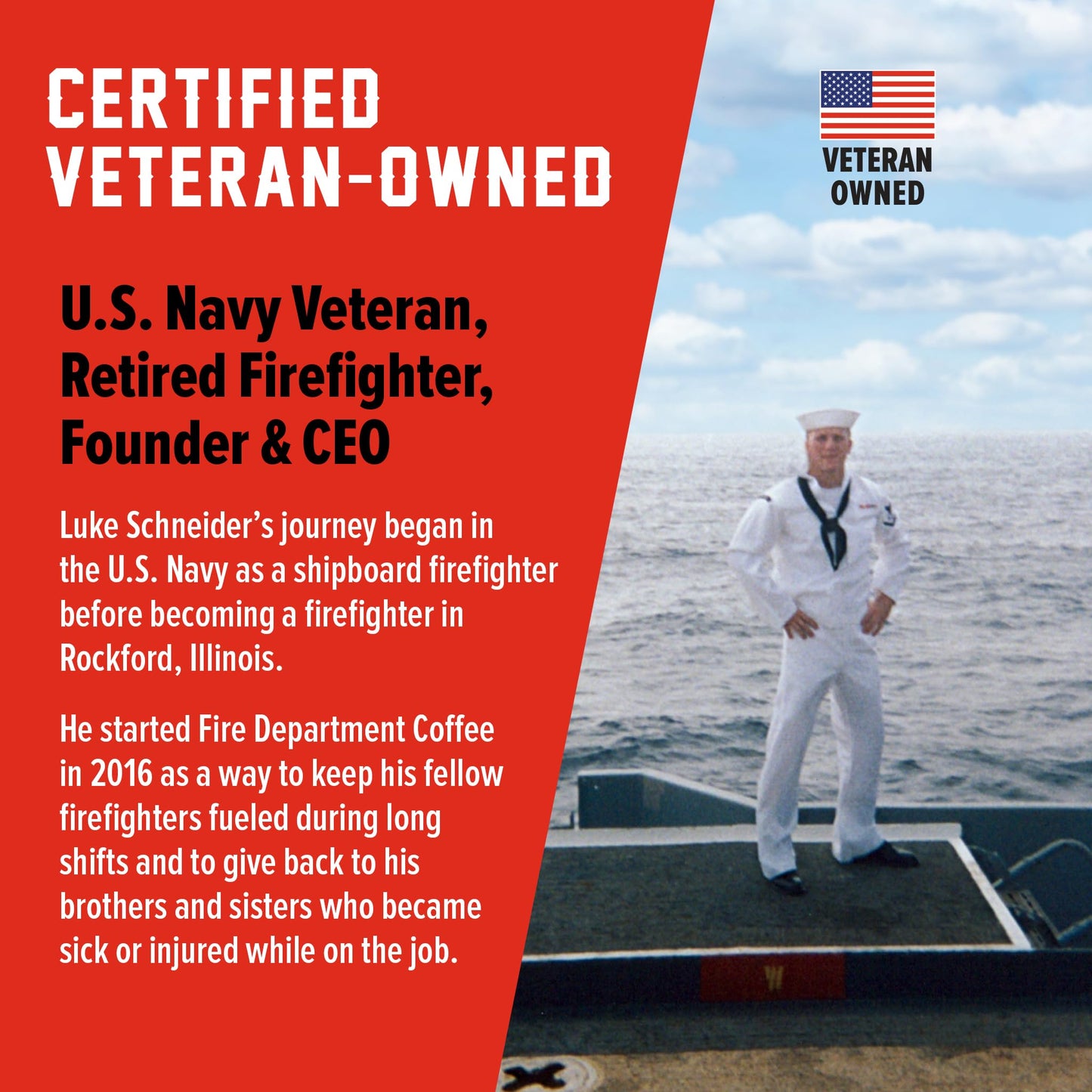 Fire Department Coffee - Black Cherry Bourbon Coffee - Gives Back to Firefighters - Premium Bourbon Infused Ground - Non-Alcoholic - Roasted in the USA - Veteran Owned - 12 oz