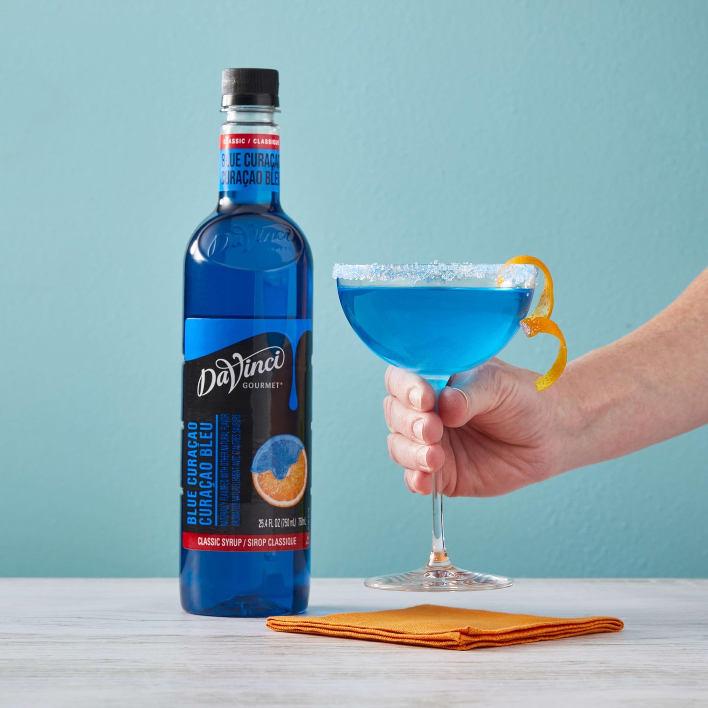 DaVinci Gourmet Classic Blue Curacao Syrup, 25.4 Fluid Ounces (Pack of 1)