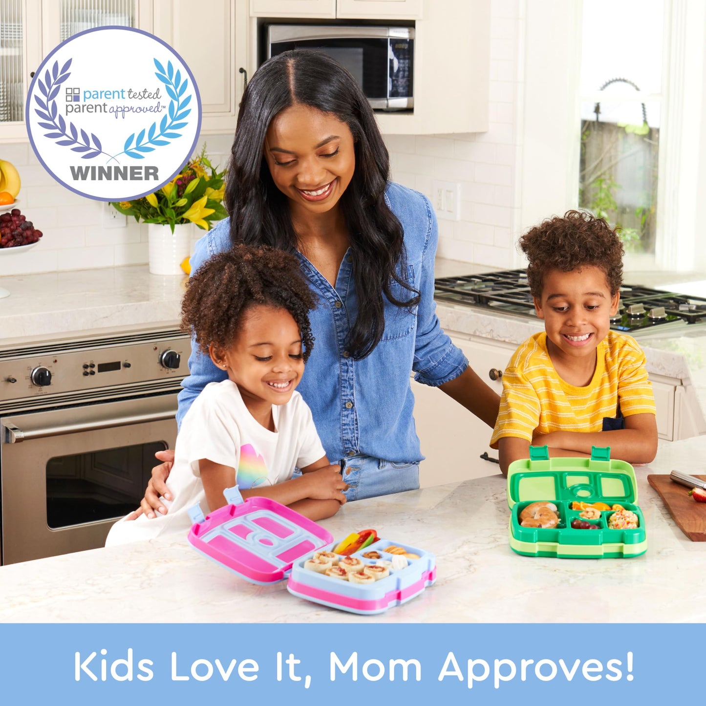 Rainbows and Butterflies Bentgo Kids Prints Leak-Proof, 5-Compartment Bento-Style Kids Lunch Box - Ideal Portion Sizes for Ages 3-7, Durable, Drop-Proof, Dishwasher Safe, & Made w/BPA-Free Materials (Rainbows & Butterflies)