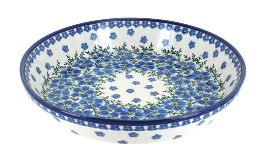Blue Rose Polish Pottery Kalina Pie Plate