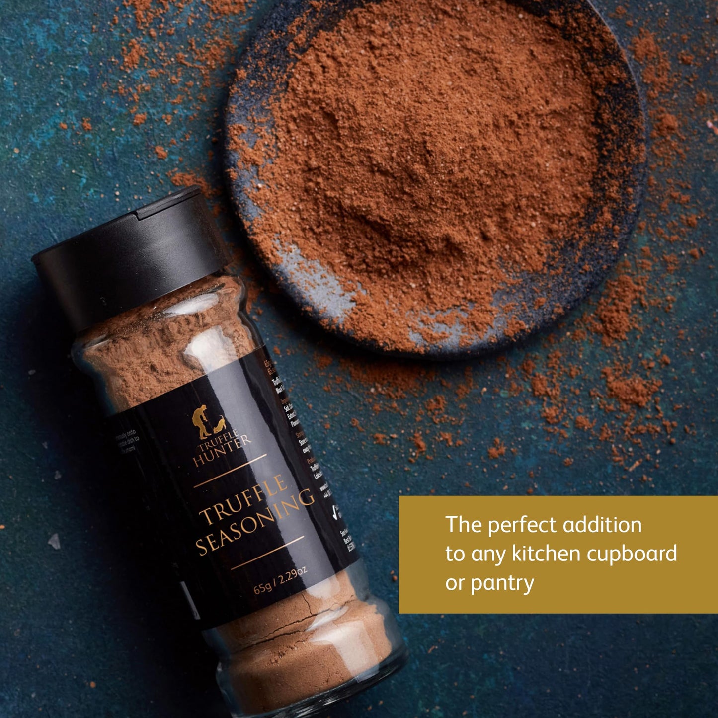 TruffleHunter - Black Truffle Seasoning - Umami - Gourmet Condiments - 2.29 Oz.