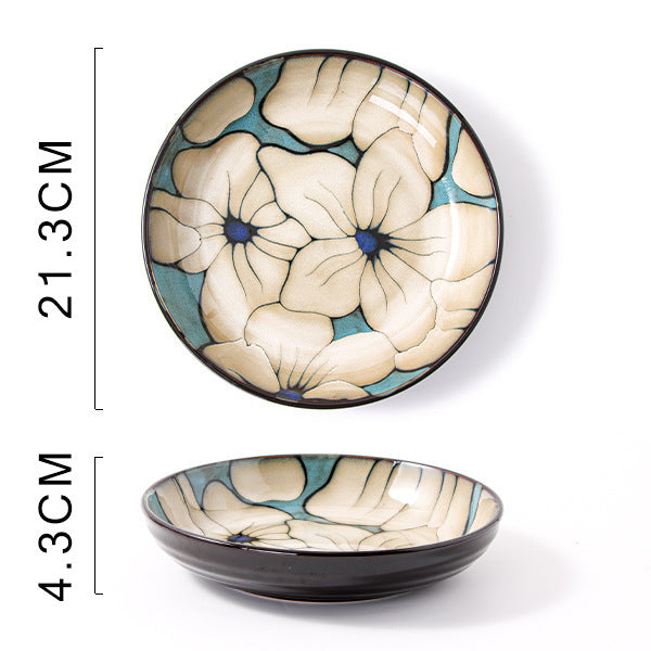 Glaze Kiln Hand Painted Ceramic Plates and Dishes