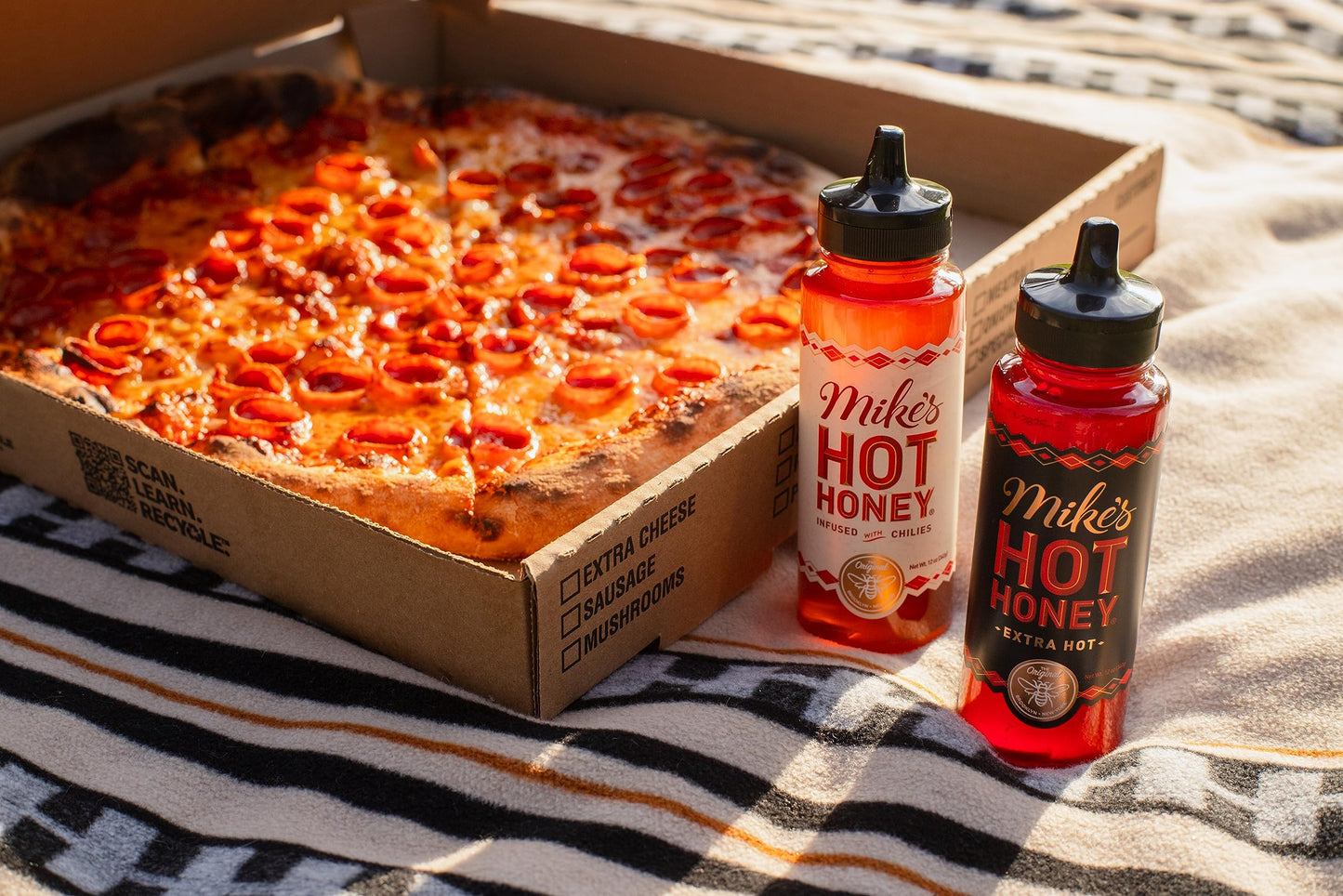 Mike's Hot Honey, America's #1 Brand of Hot Honey, Spicy Honey Infused with Chili Peppers, Certified Kosher, Gluten-Free, Paleo-Friendly, Sweet Heat, Perfect for Hot Sauce Lovers (10 Oz. Bottle, 1 Pack)