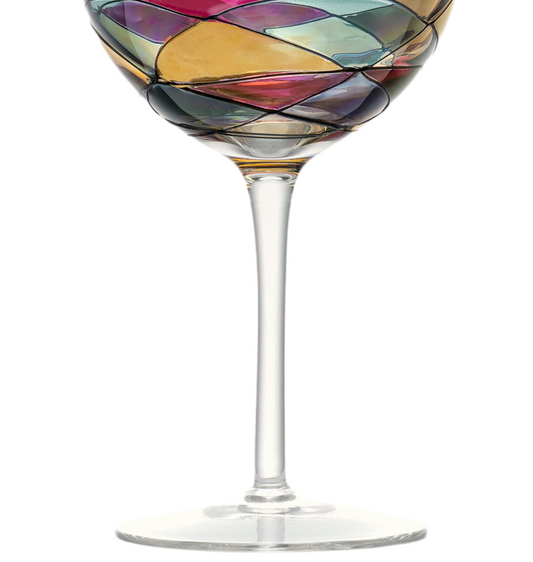 Handpainted Antoni Barcelona Balloon Gin Cocktail Glasses 21 Oz. Sagrada Familia Set 2 Hand Painted Unique Presents Gifts Women Men Mother Stained Artistic Gaudi Lovers