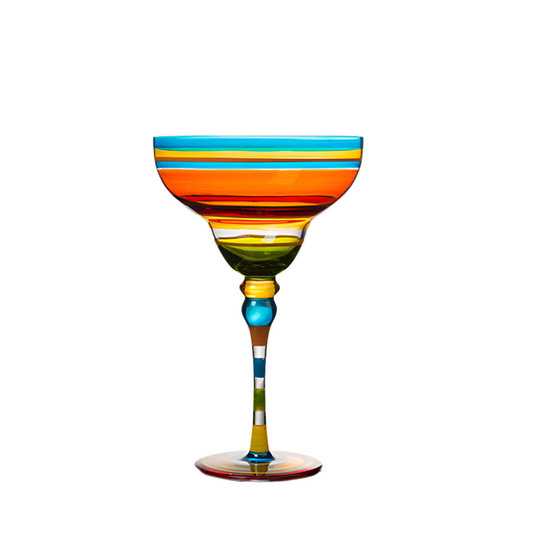 Colorful Wine or Margarita Glass