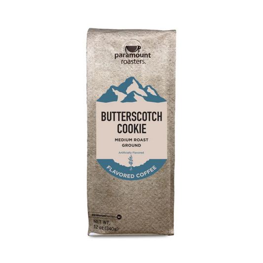 Paramount Roasters, Butterscotch Cookie Flavored Ground Coffee, 1-12oz bag, Medium Roast (Paramount Coffee Company)