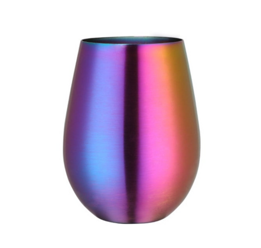 Colorful Stainless Steel Wine Glass