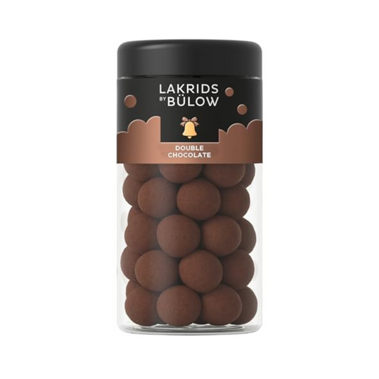 LAKRIDS BY BÜLOW - Double Chocolate - 10.4 Oz. - Chocolate Coated Gourmet Licorice - Sweet Licorice Coated in Chocolate and Crunchy Cocoa Nibs