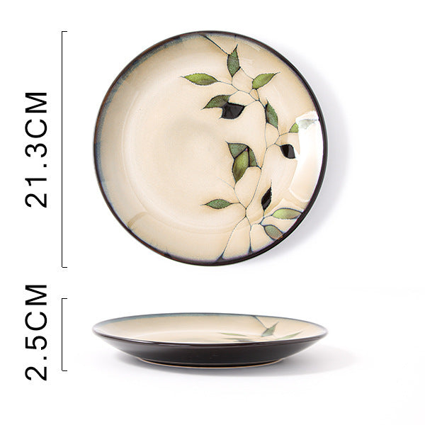 Glaze Kiln Hand Painted Ceramic Plates and Dishes