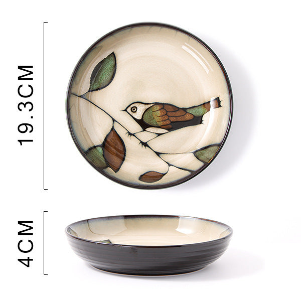 Glaze Kiln Hand Painted Ceramic Plates and Dishes