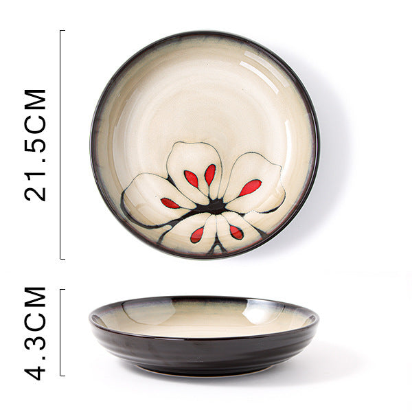 Glaze Kiln Hand Painted Ceramic Plates and Dishes