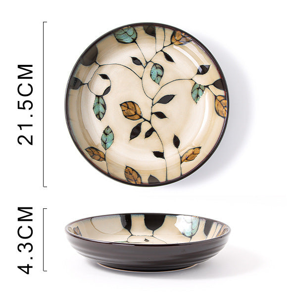 Glaze Kiln Hand Painted Ceramic Plates and Dishes