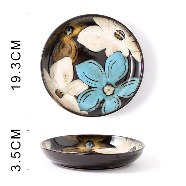 Glaze Kiln Hand Painted Ceramic Plates and Dishes