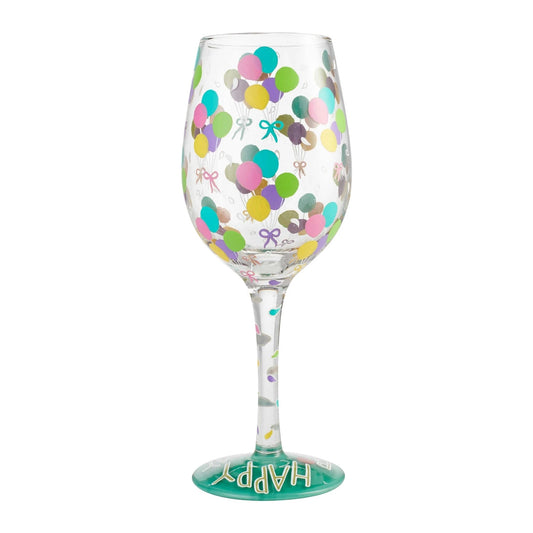 Handpainted Wine Glass - Birthday, Hearts, Best Sister Ever and Christmas Themes