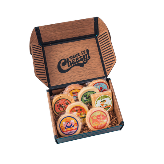 Cheese Bros. Brotherhood Gift Box, Fresh from Wisconsin, Assorted Gouda, Havarti, Mozzarella and Fratello