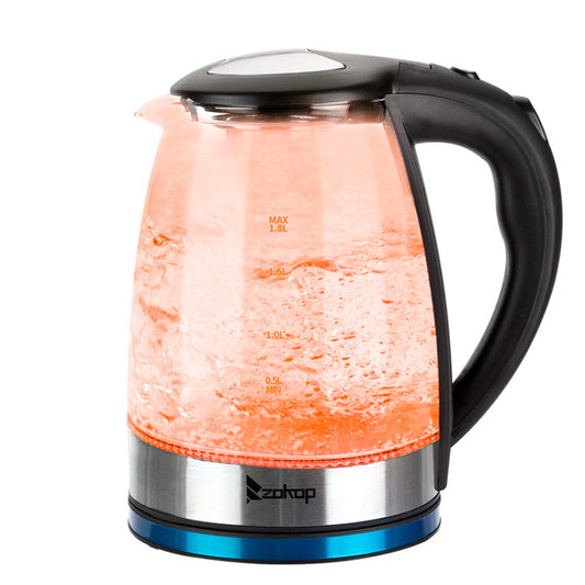 Colorful Light-Up Electric Glass Kettle