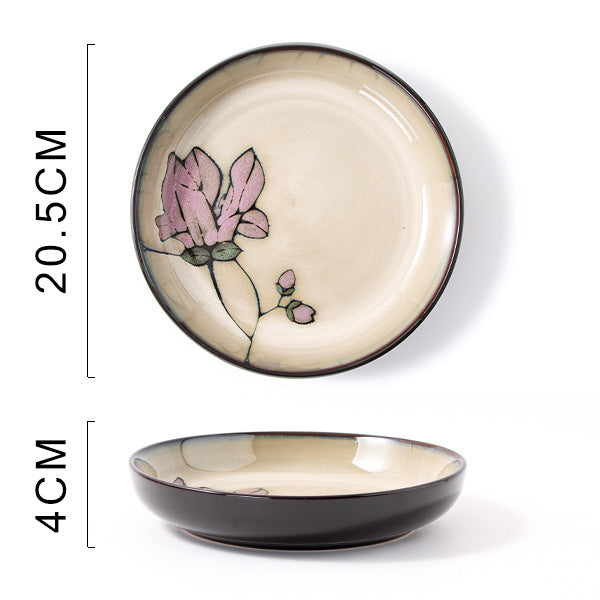 Glaze Kiln Hand Painted Ceramic Plates and Dishes