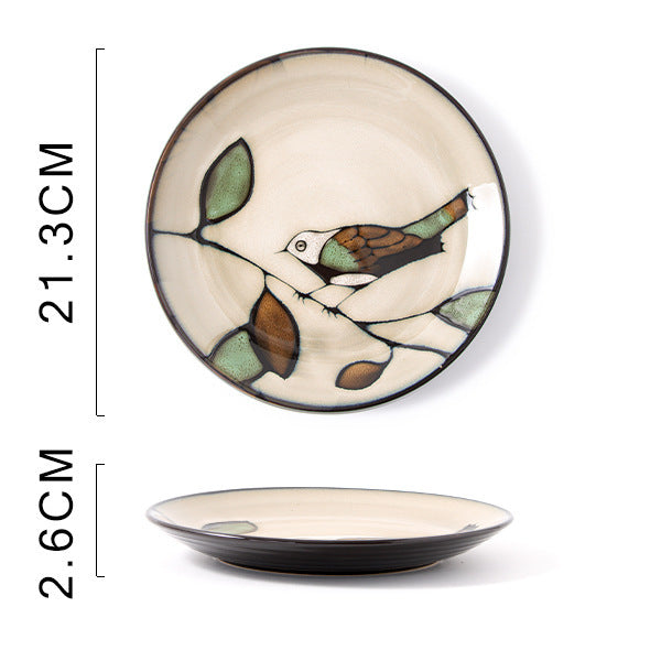 Glaze Kiln Hand Painted Ceramic Plates and Dishes