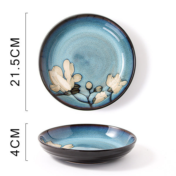 Glaze Kiln Hand Painted Ceramic Plates and Dishes