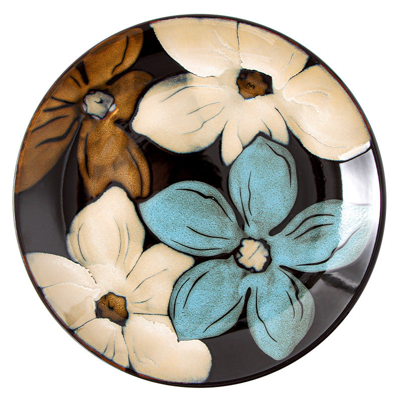 Glaze Kiln Hand Painted Ceramic Plates and Dishes