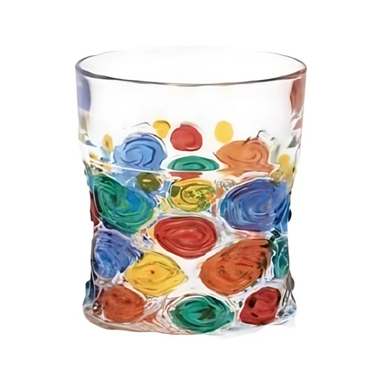 Colorful Hand-Painted Cloud Crystal Glass