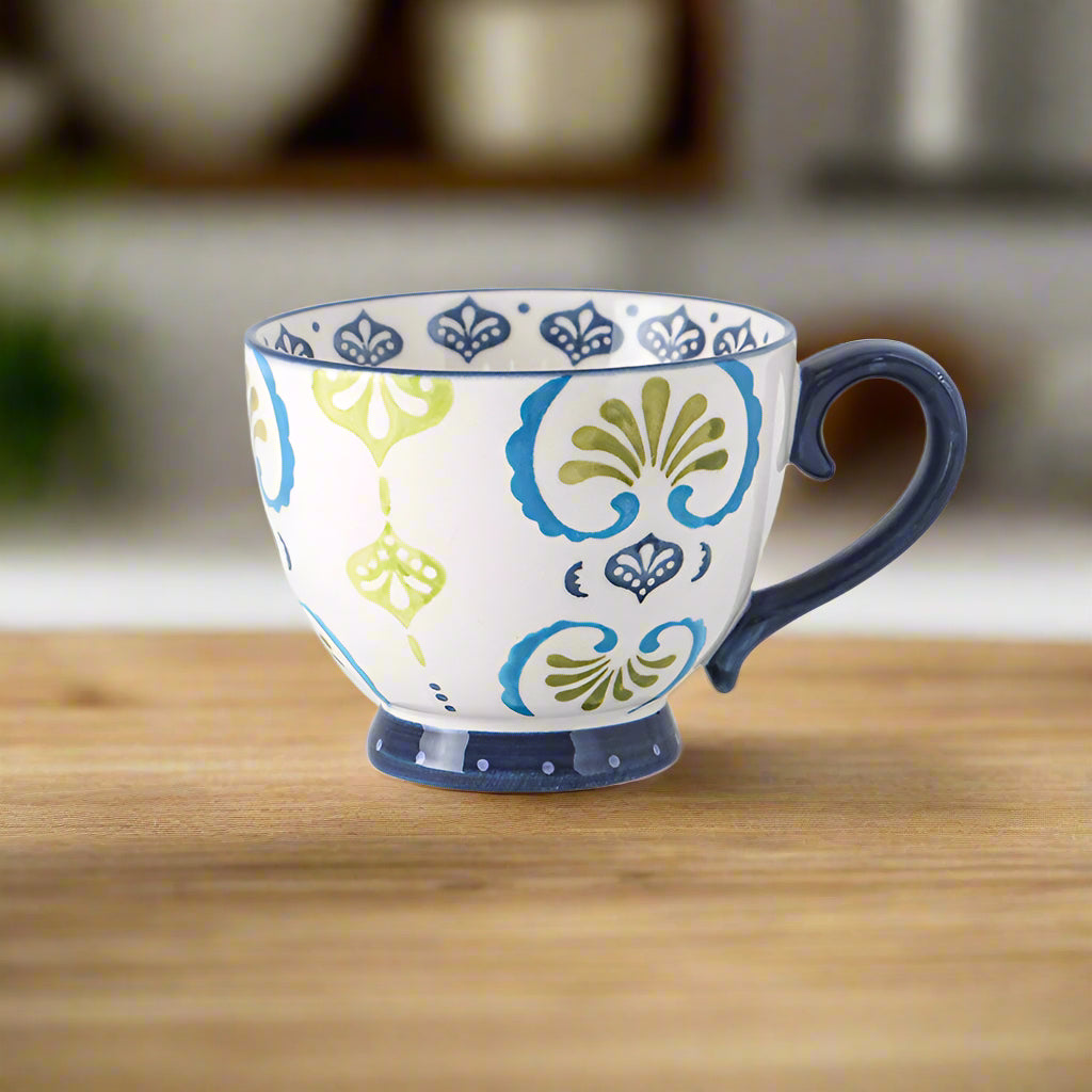 Hand Painted European Style Tea Cup (4 Designs)